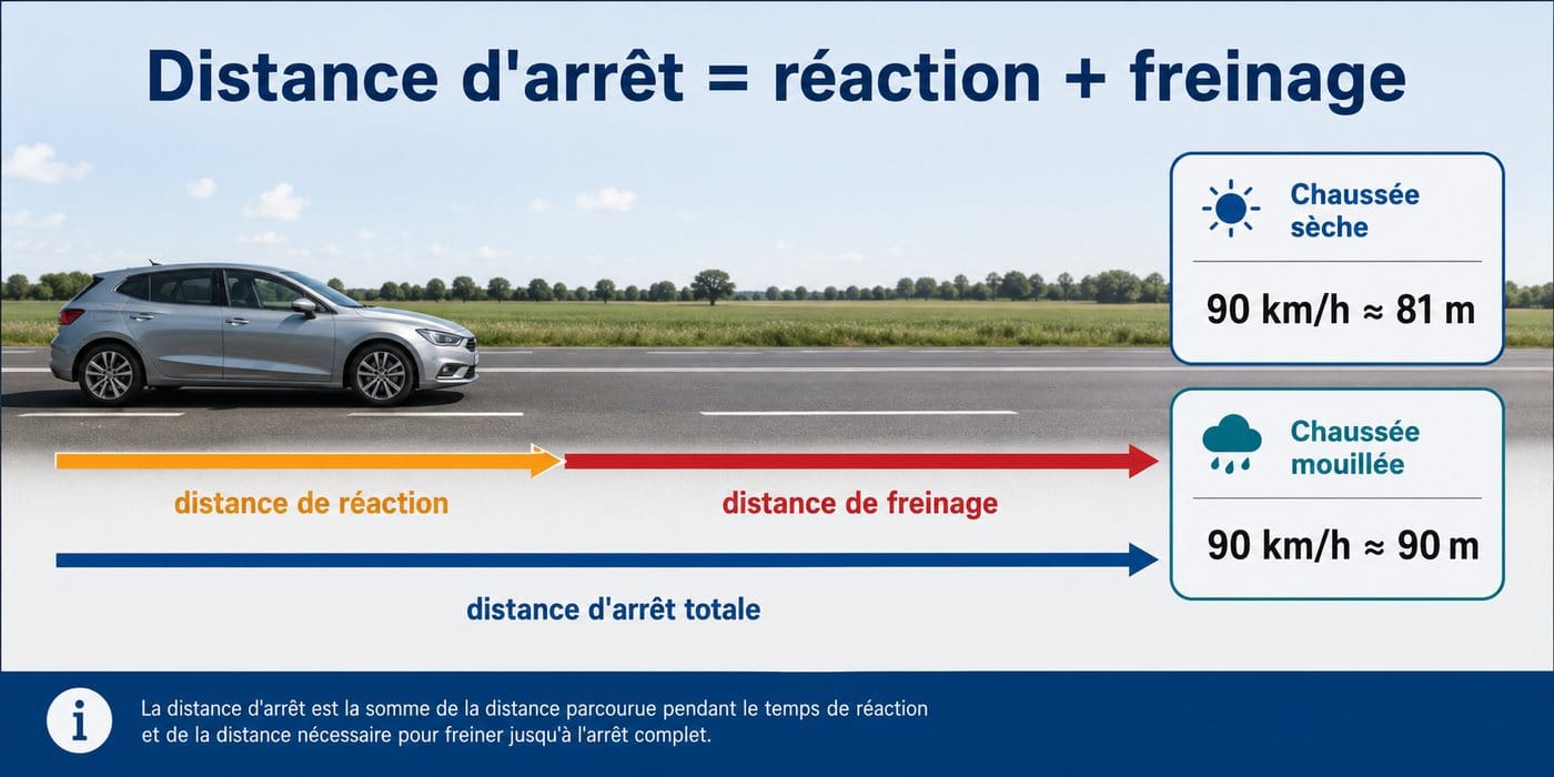 La distance d’arrêt