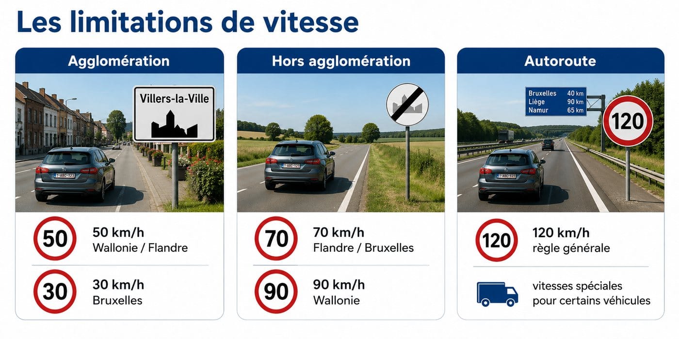 Les limitations de vitesse