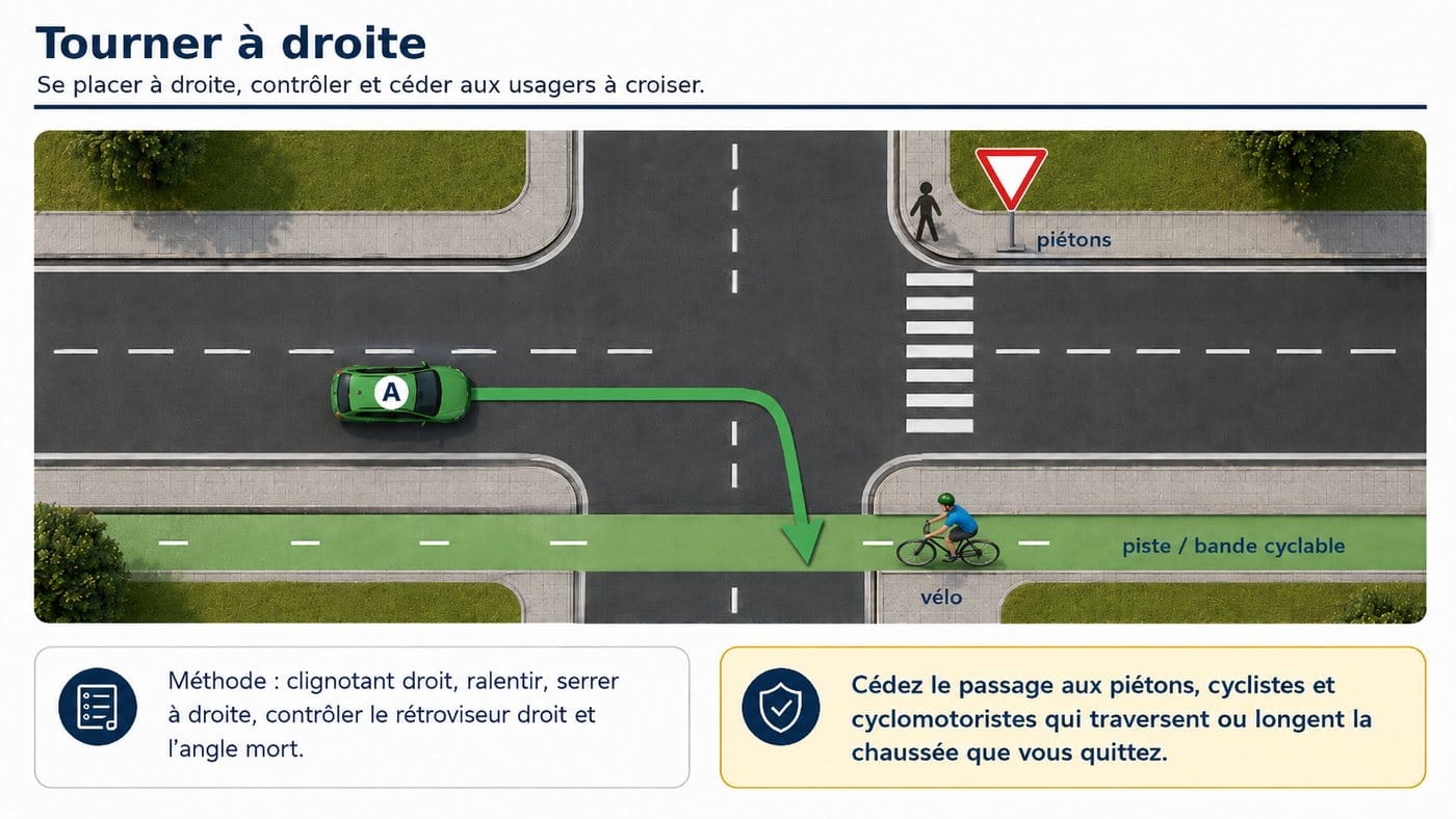 Traverser un trottoir ou une piste cyclable