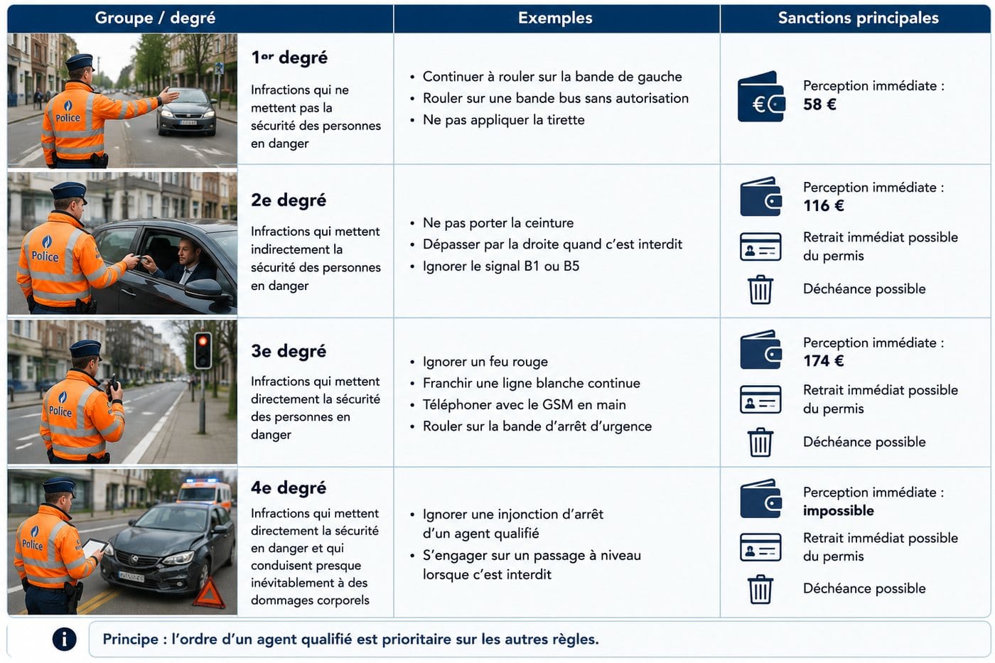 Les infractions, sanctions et pénalités