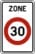 F4a — Début d'une zone limitée à 30 km/h