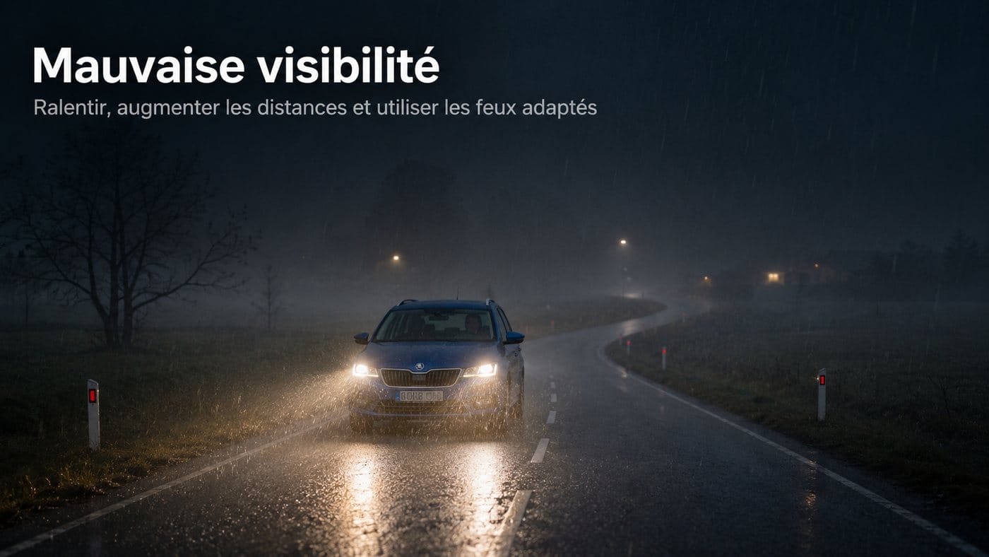 La conduite par mauvaise visibilité