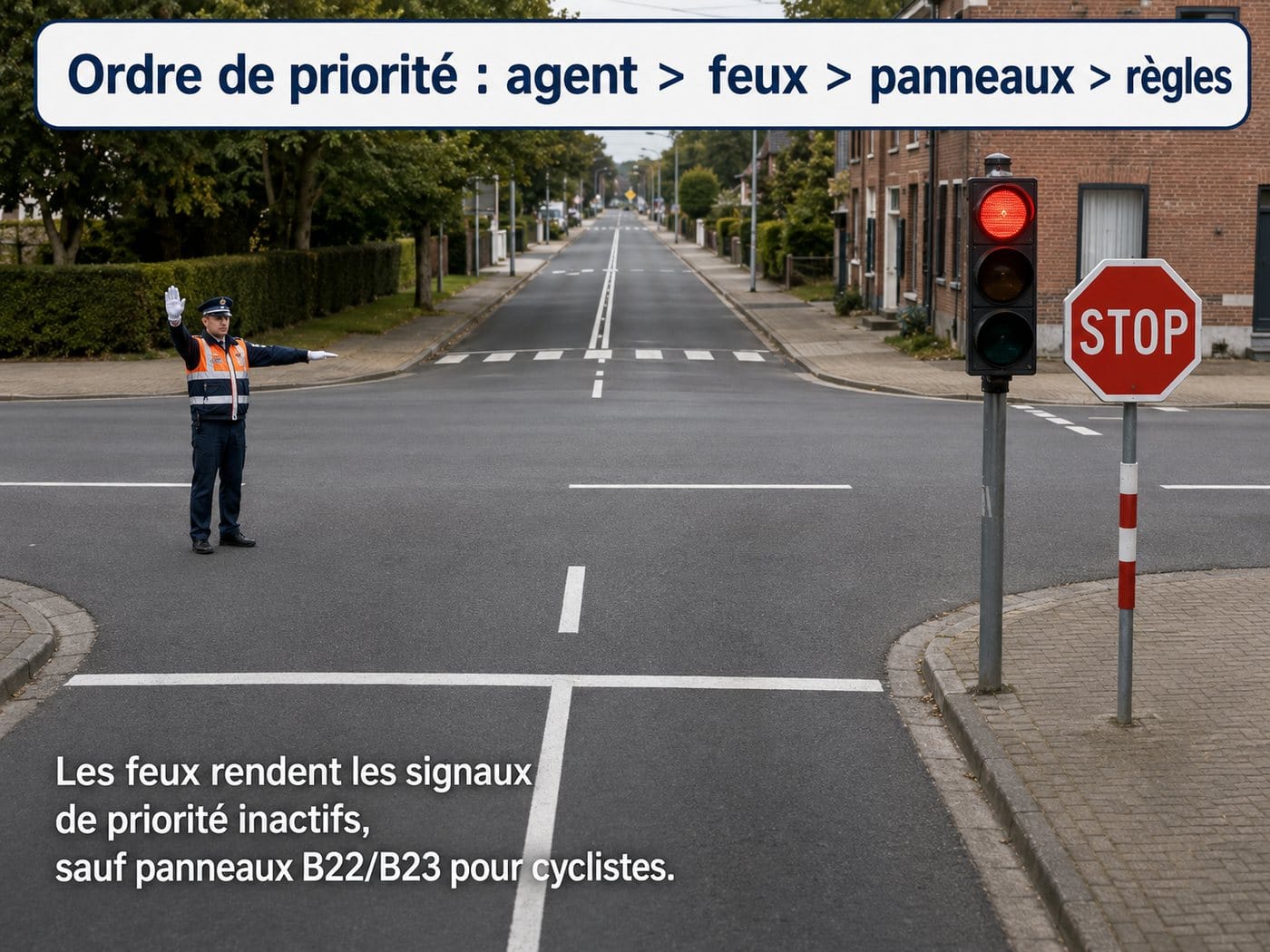 Piste cyclable et espace réservé aux deux-roues