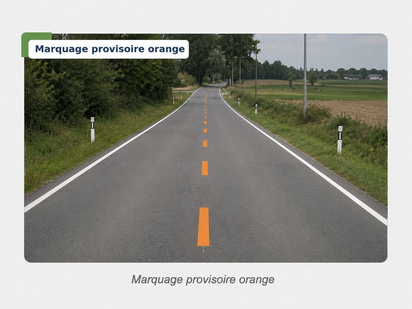 Ligne continue et discontinue juxtaposées