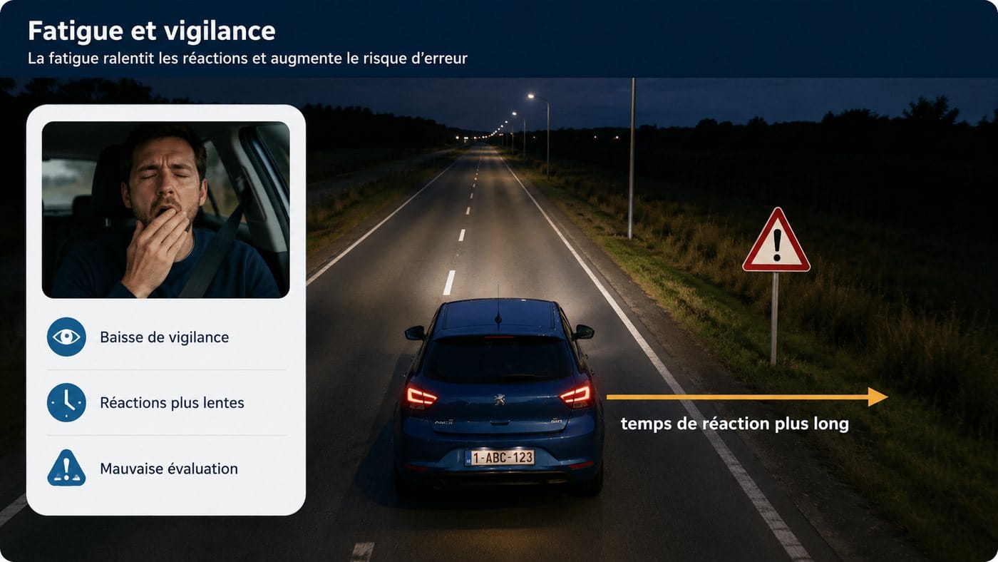 La fatigue : une incapacité temporaire à conduire