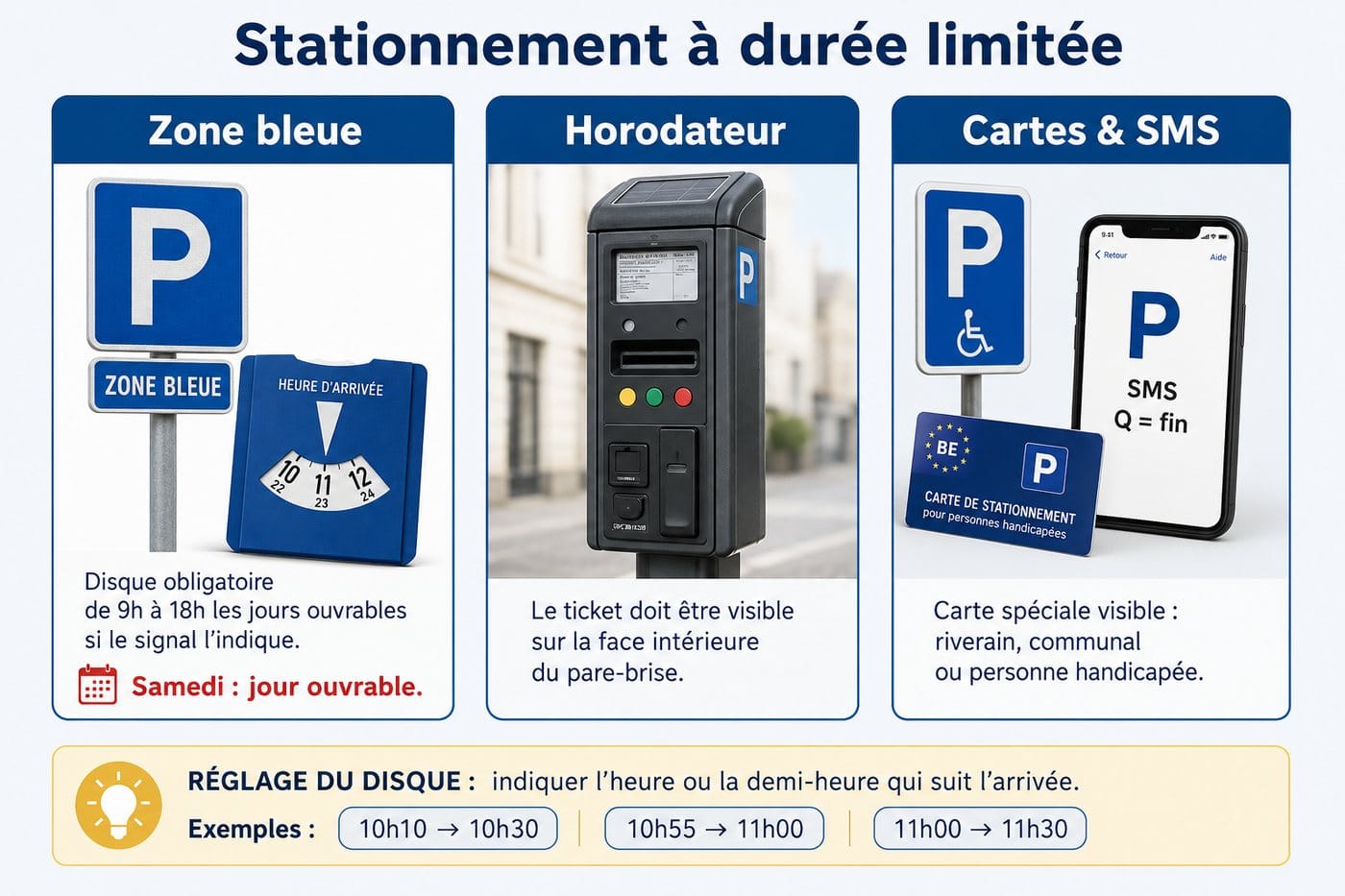 Le stationnement à durée limitée