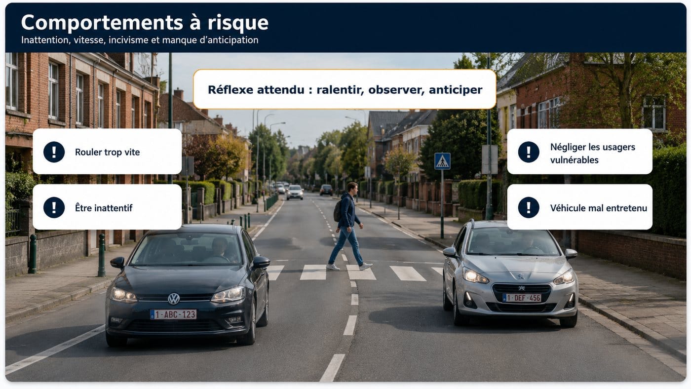 Principaux comportements à éviter