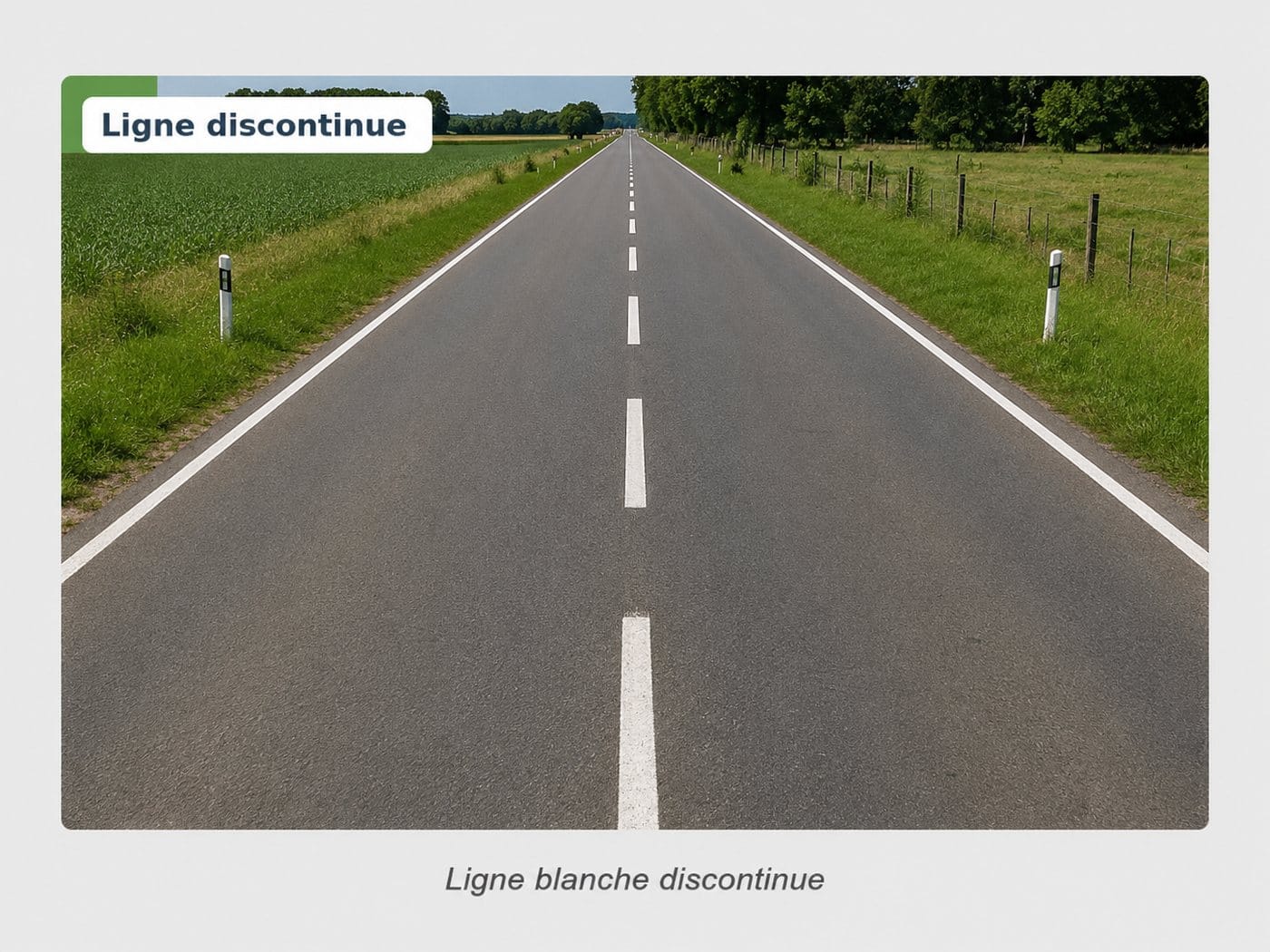 Ligne blanche continue