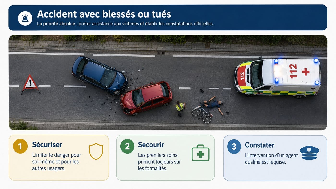 L’accident avec blessés
