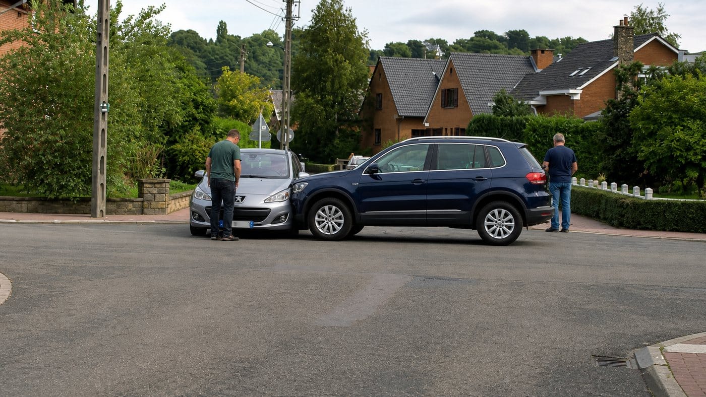 Accident avec dégâts matériels